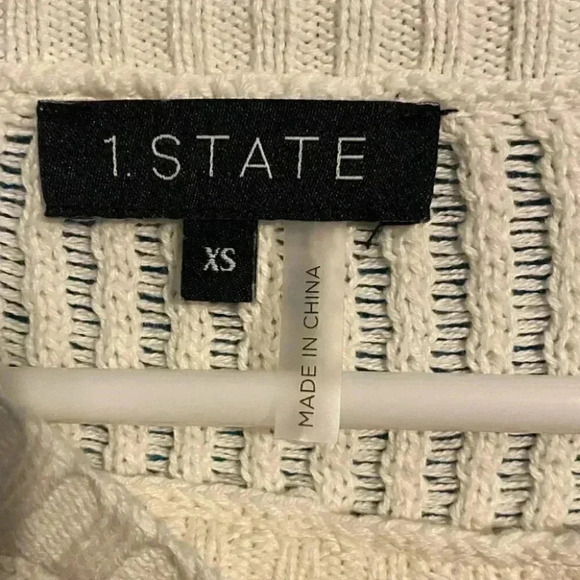 1.State Loop Stitch Multi Color Stripe Sweater - Picture 4 of 6